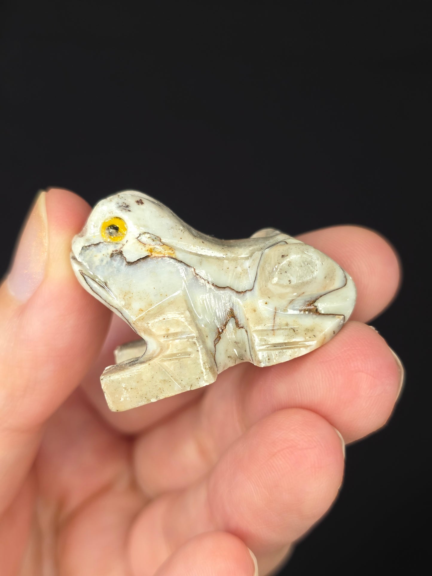 Soapstone Frog Carving
