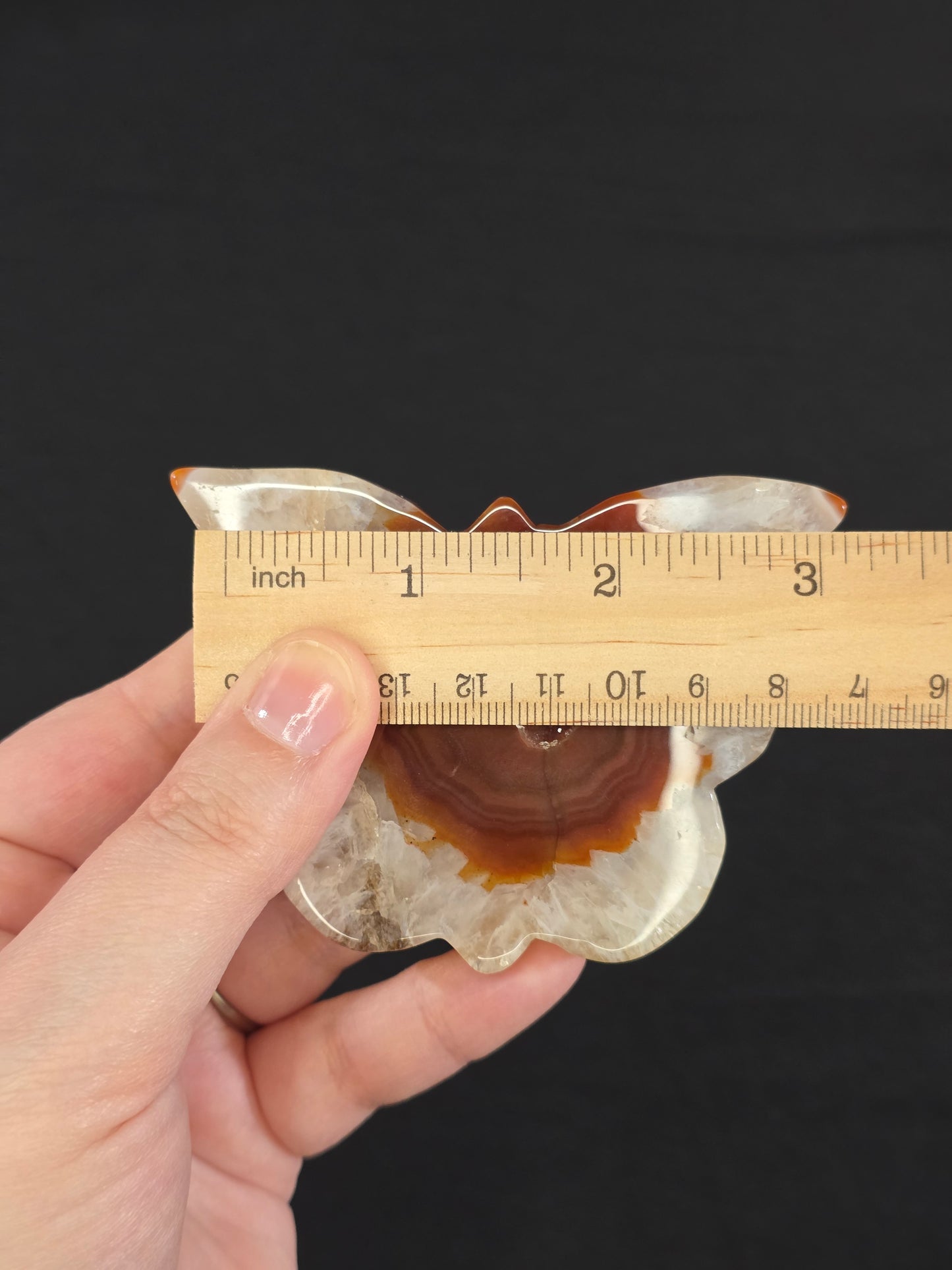Carnelian Butterfly Carving