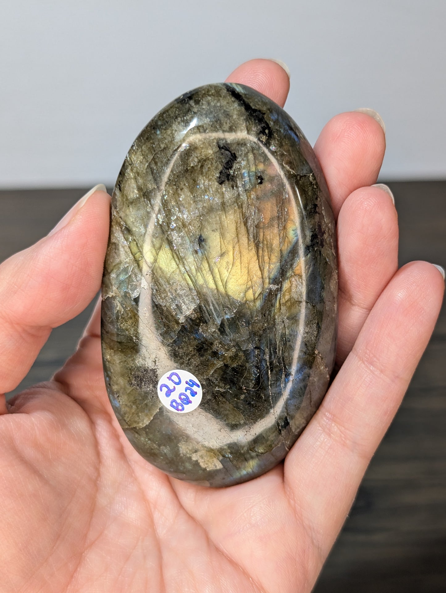 Large Labradorite Palm Stone