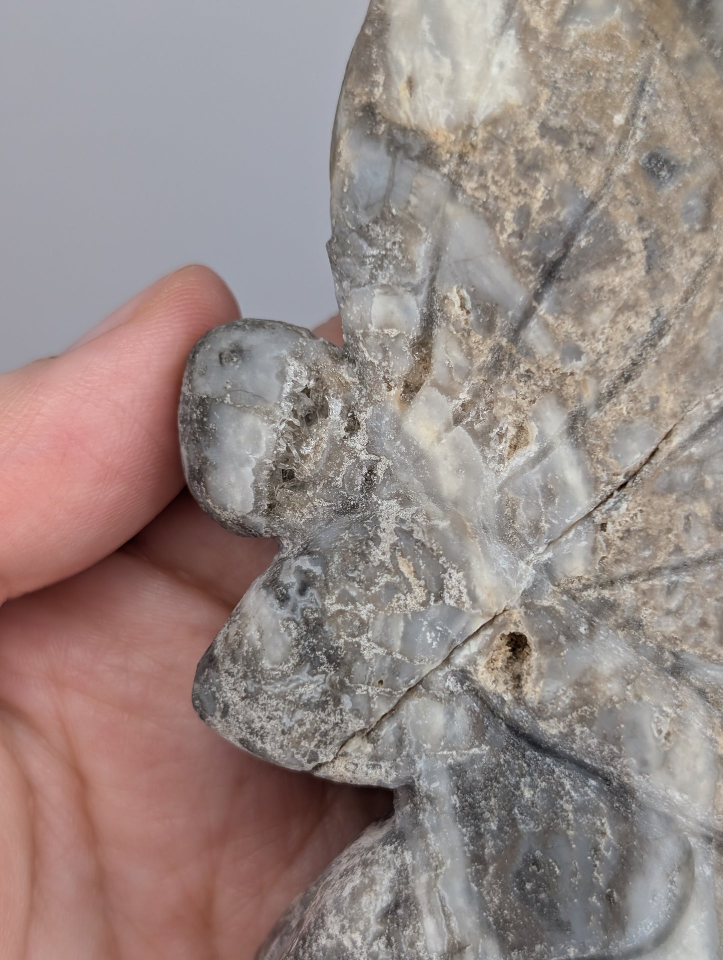 Chrysanthemum Quartz Cluster Fairy Carving (BK41)