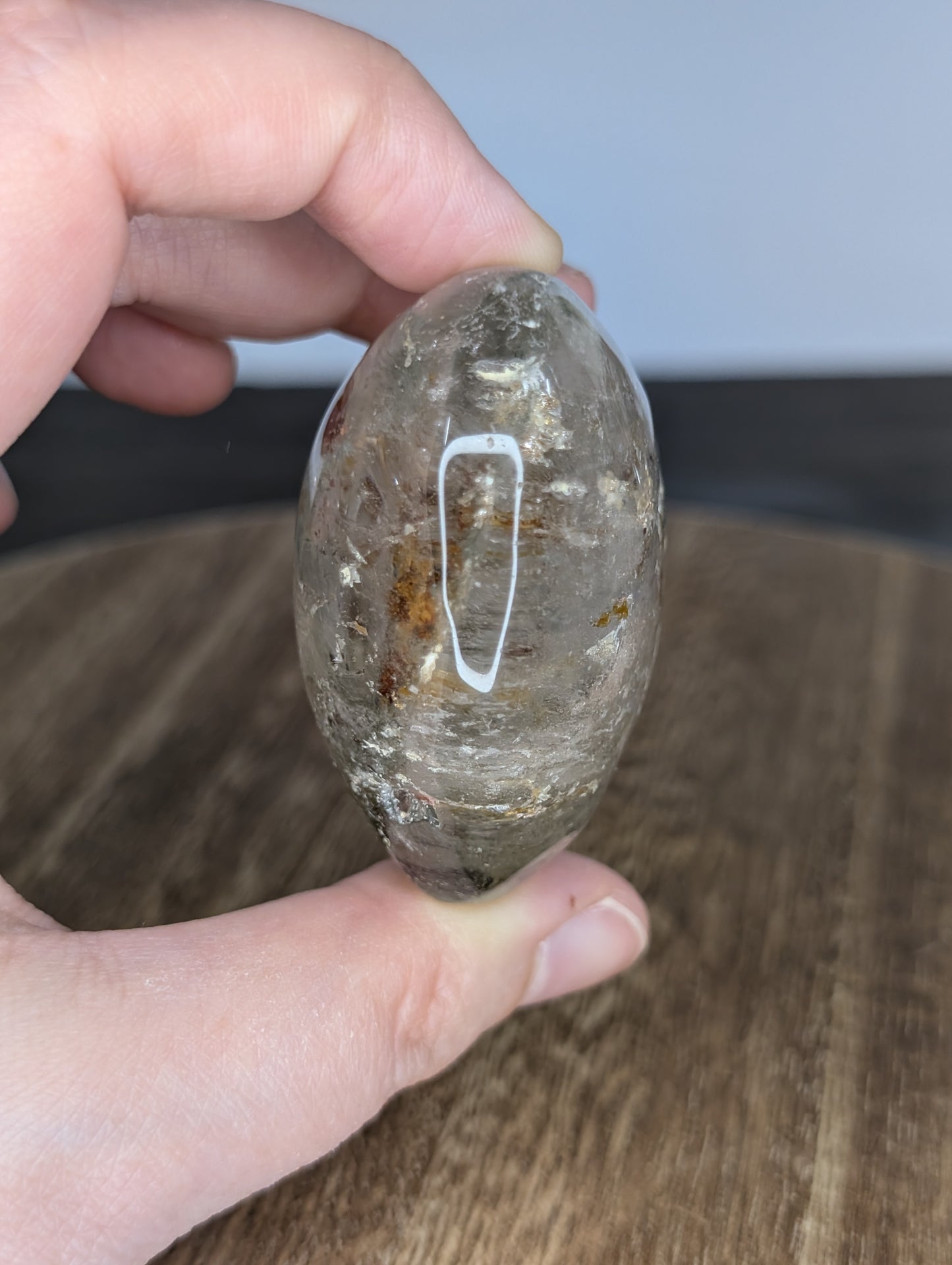Garden Quartz Heart Carving (AE30)