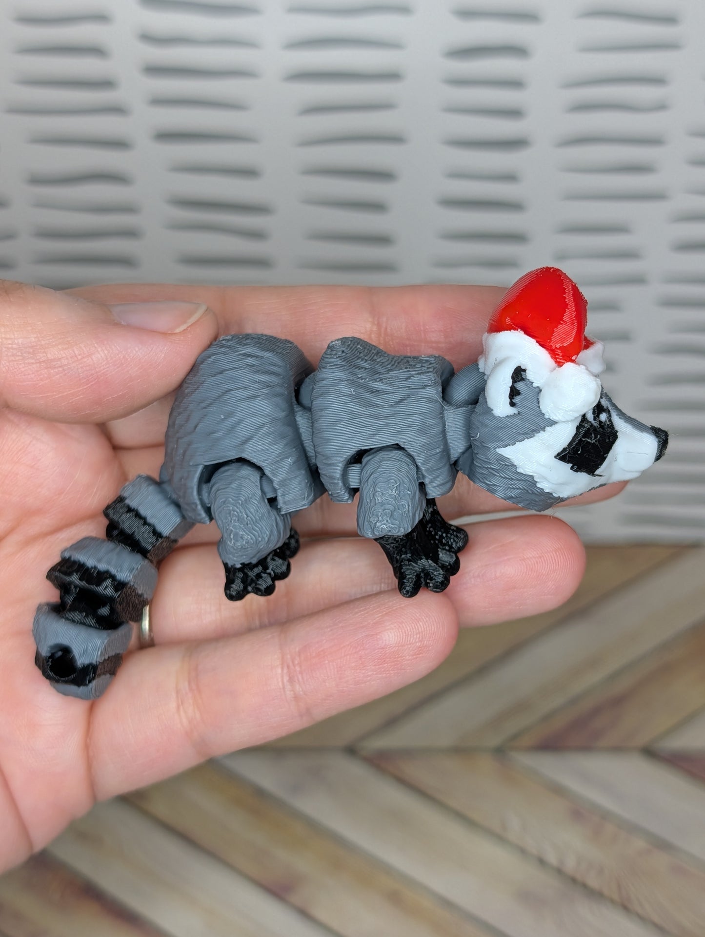 3D Printed Santa Hat Raccoon