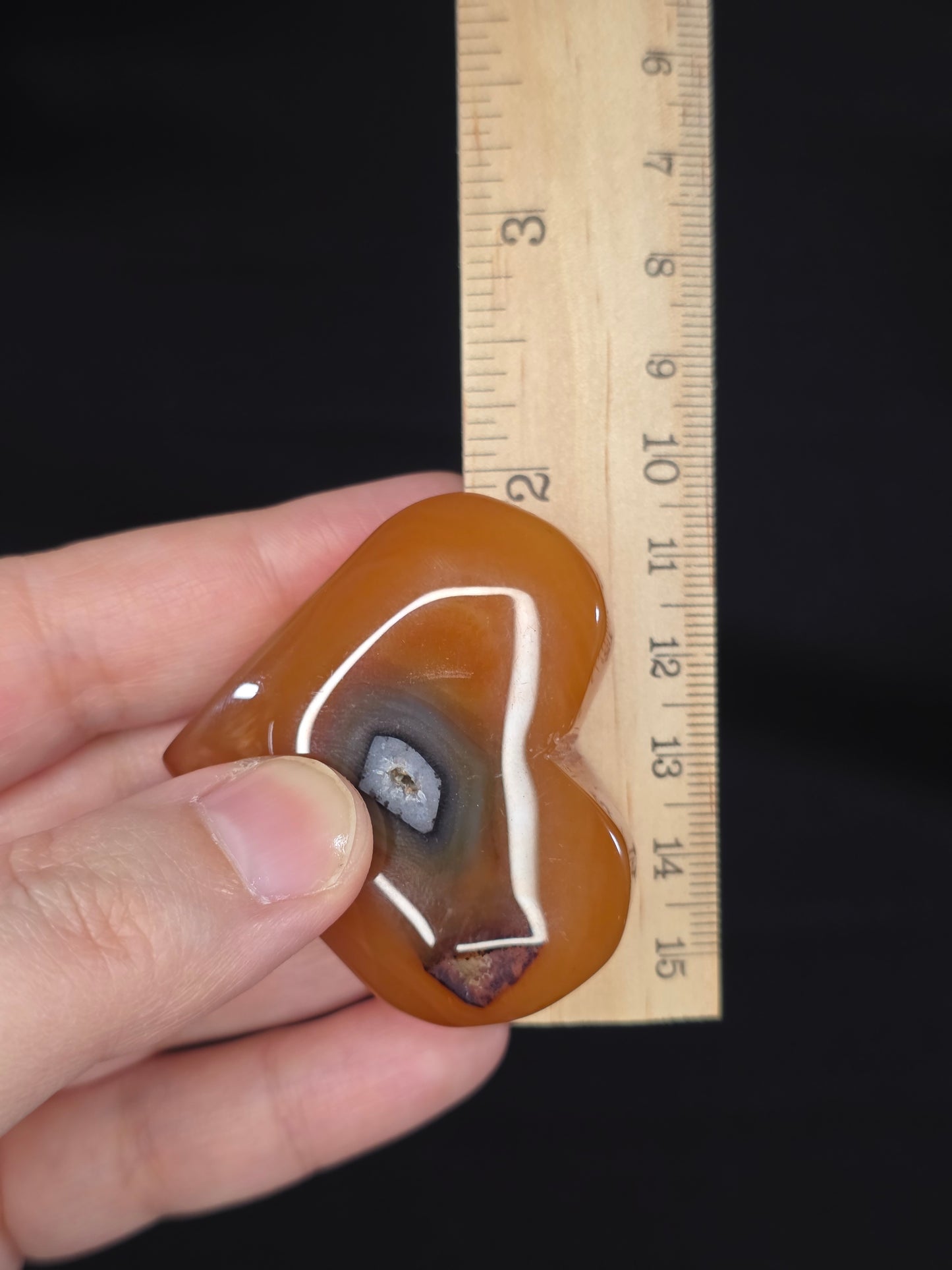 Carnelian Heart Carving
