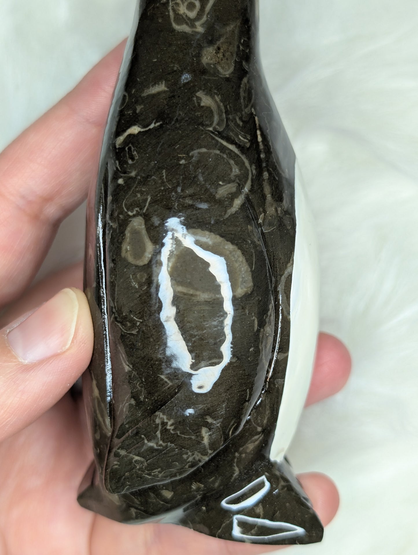 Marble Penguin Carving BX38