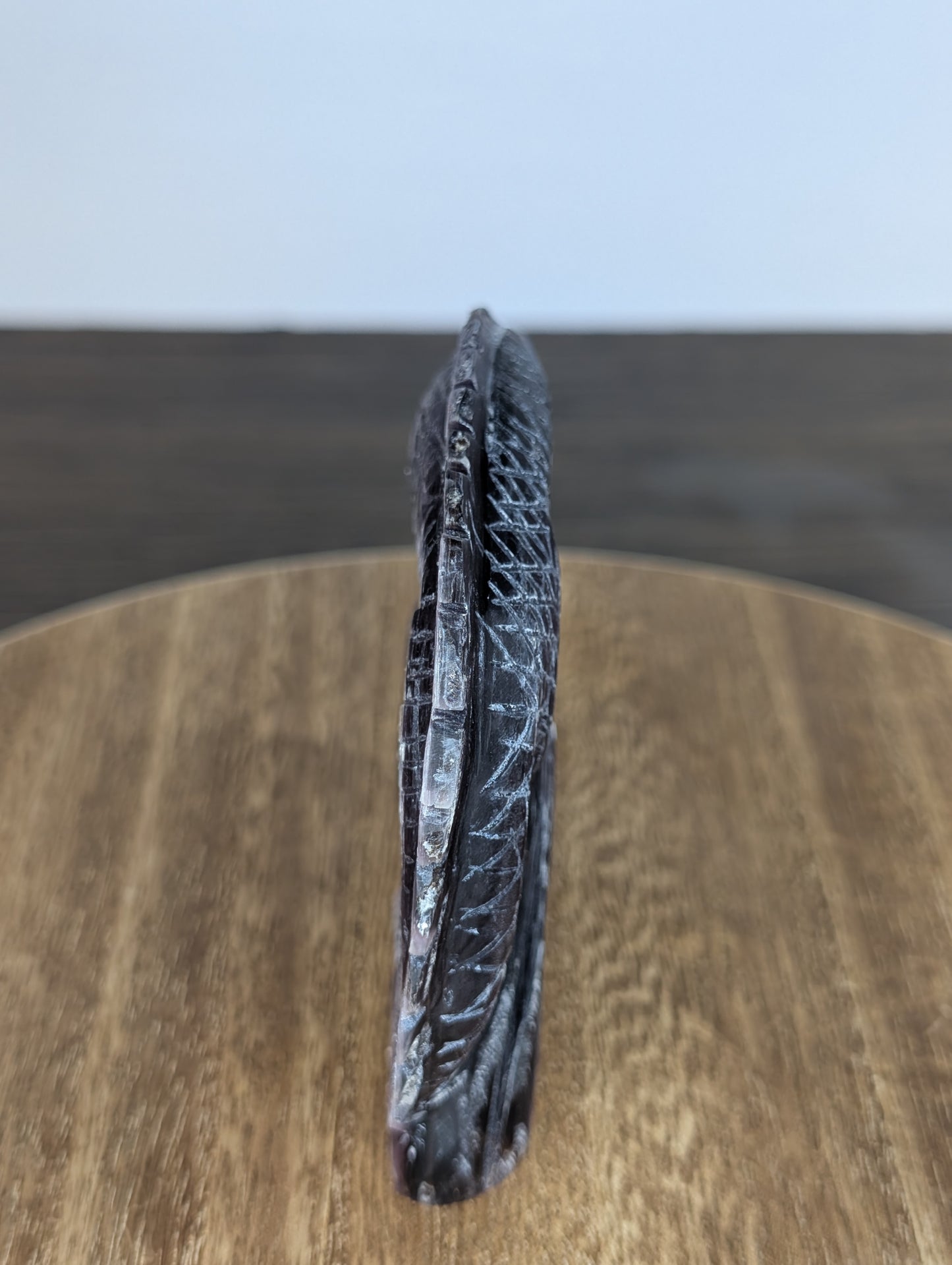 Gem Lepidolite Lizard Carving (BT35)