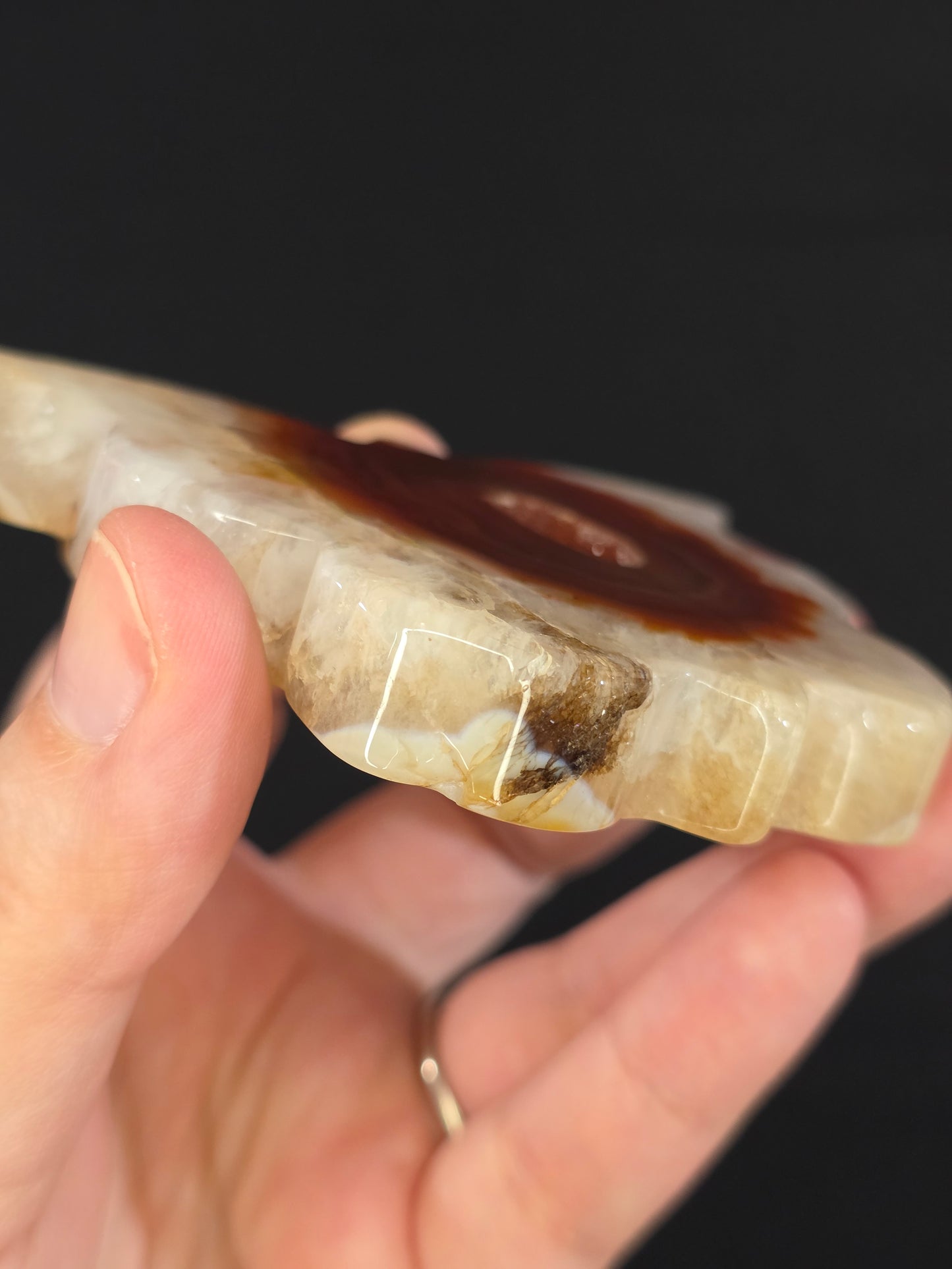Carnelian Butterfly Carving