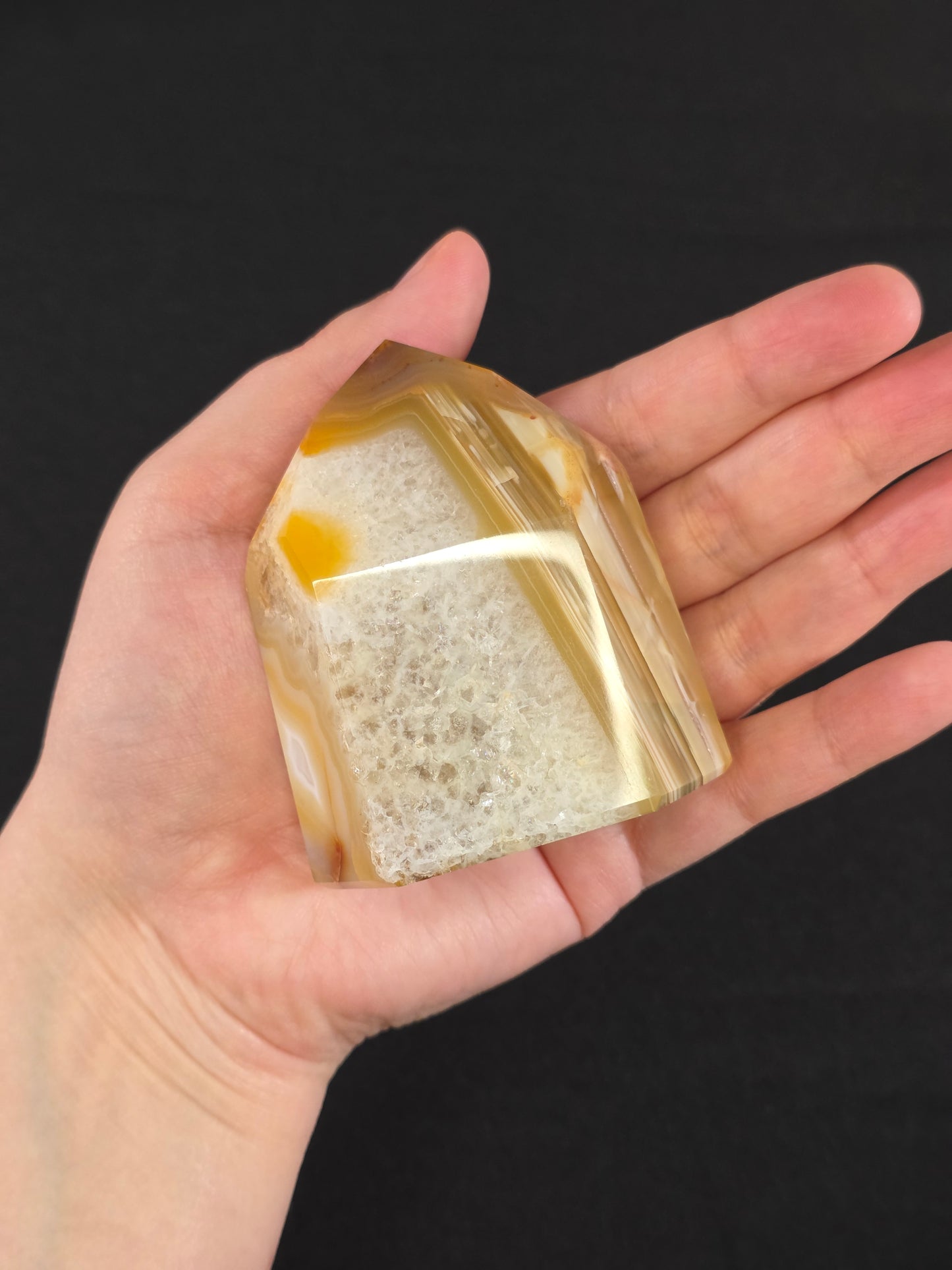 Chunky Banded Carnelian Tower