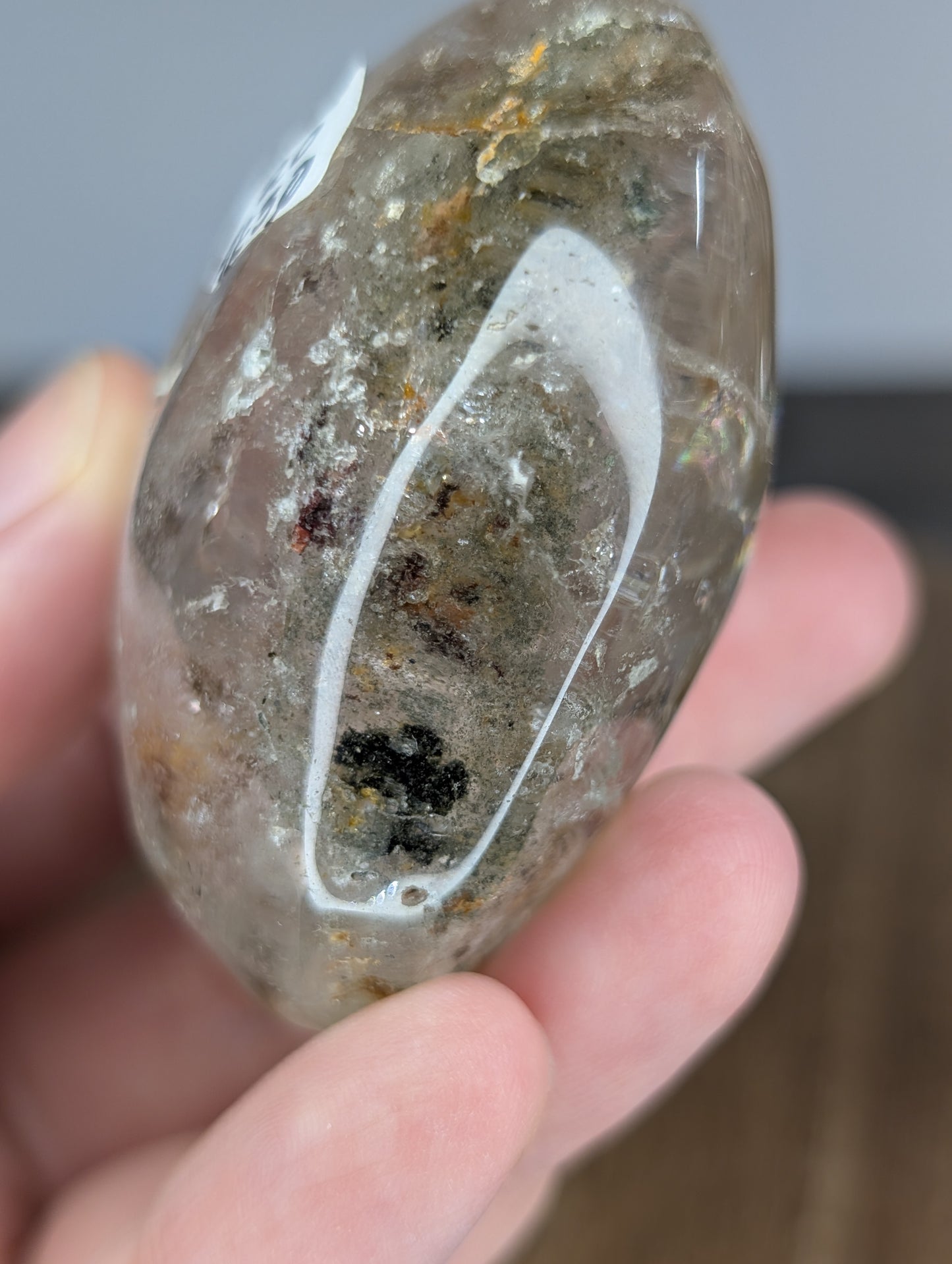 Garden Quartz Heart Carving (AE30)