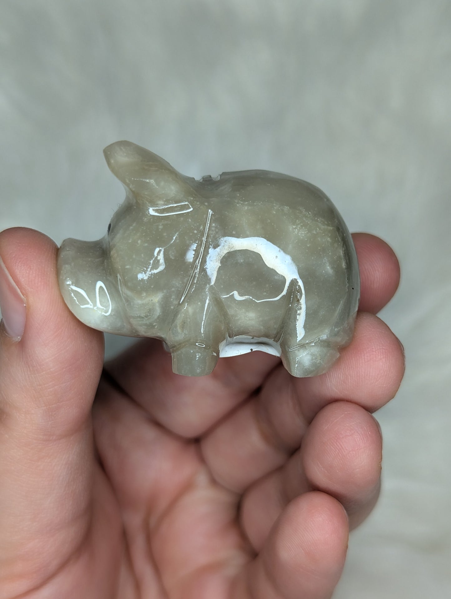 Marble Pig Carving