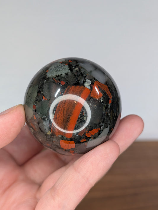 African Bloodstone Sphere (BK02)