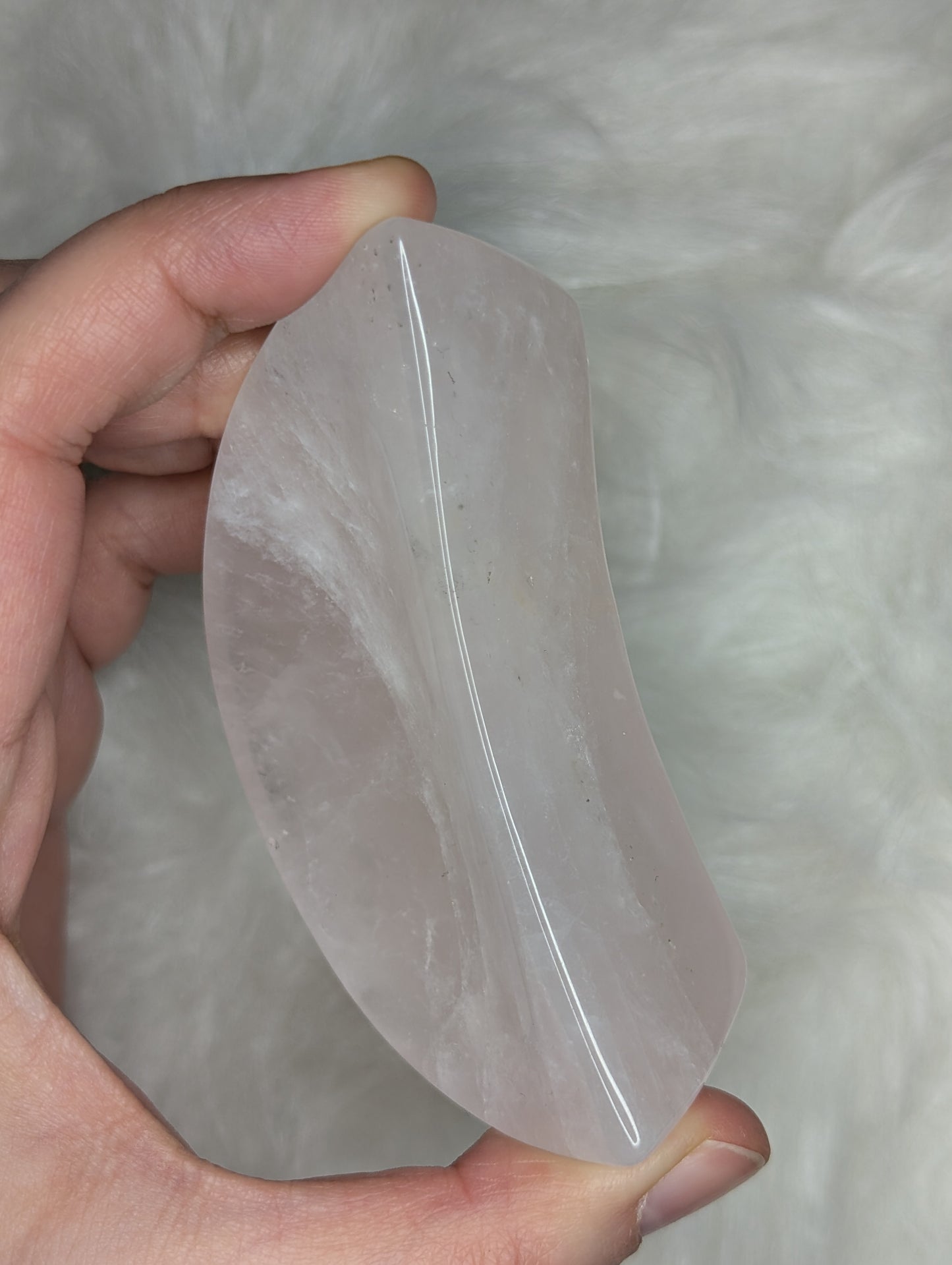Rose Quartz Moon Bowl