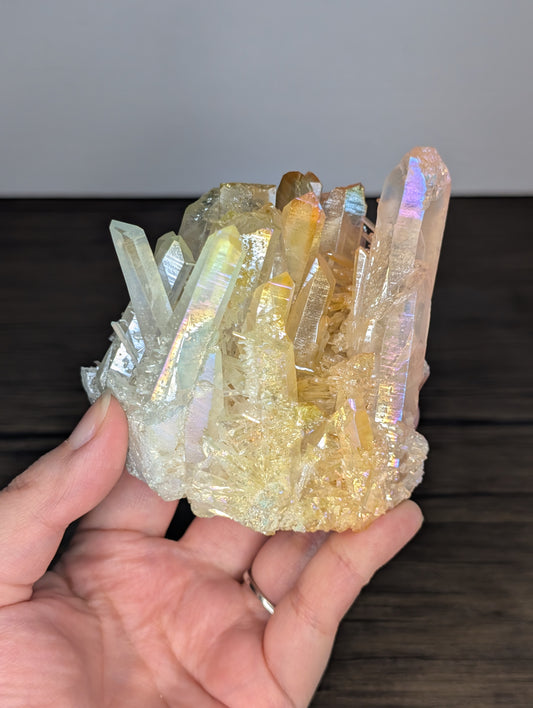 Aura Coated Quartz Cluster