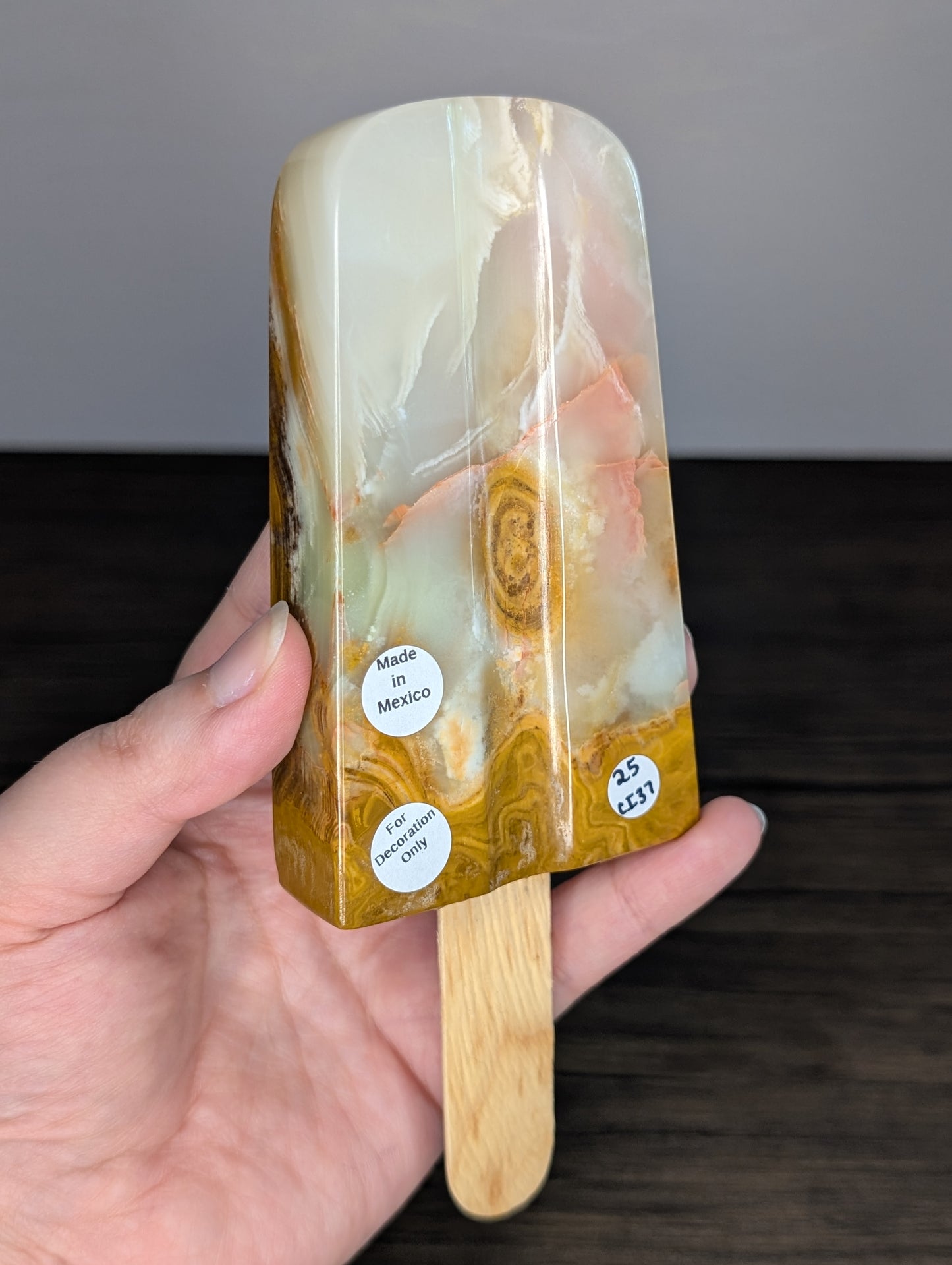 Mexican Onyx Popsicle Carving
