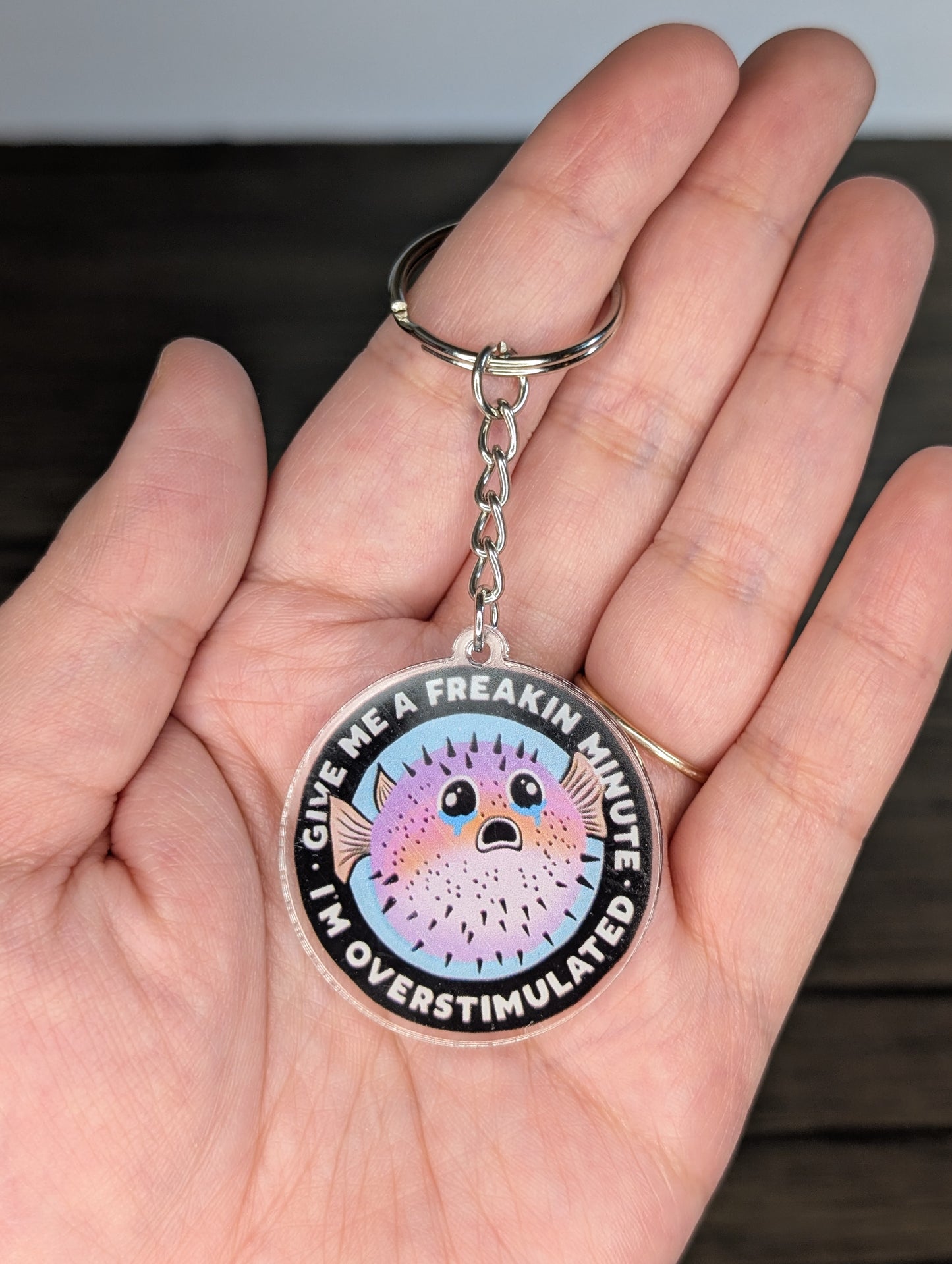 I'm Overstimulated Keychain