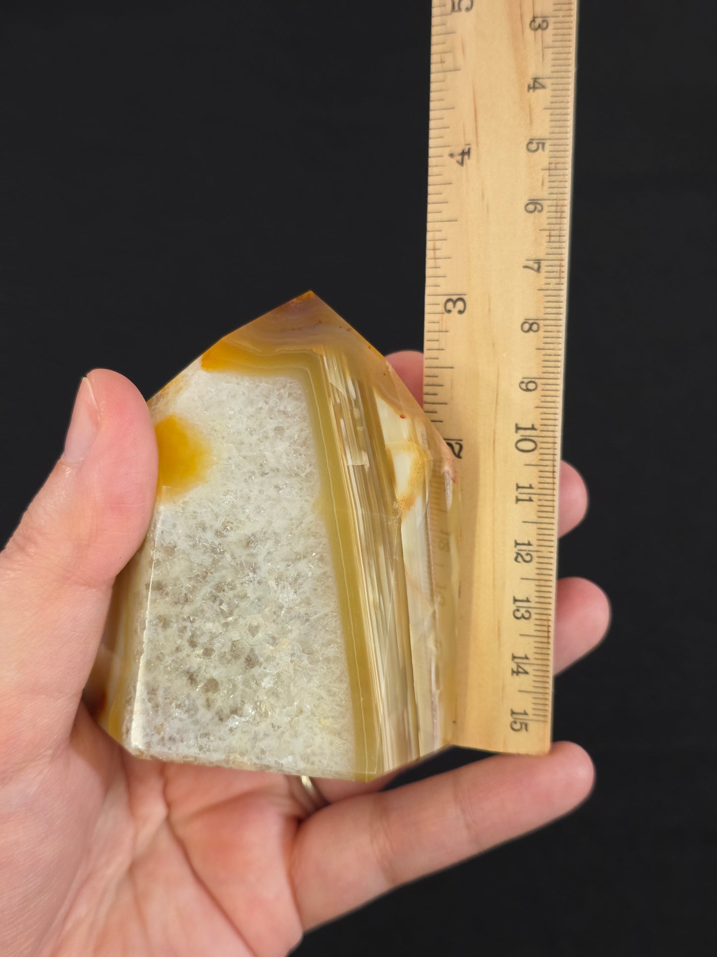 Chunky Banded Carnelian Tower