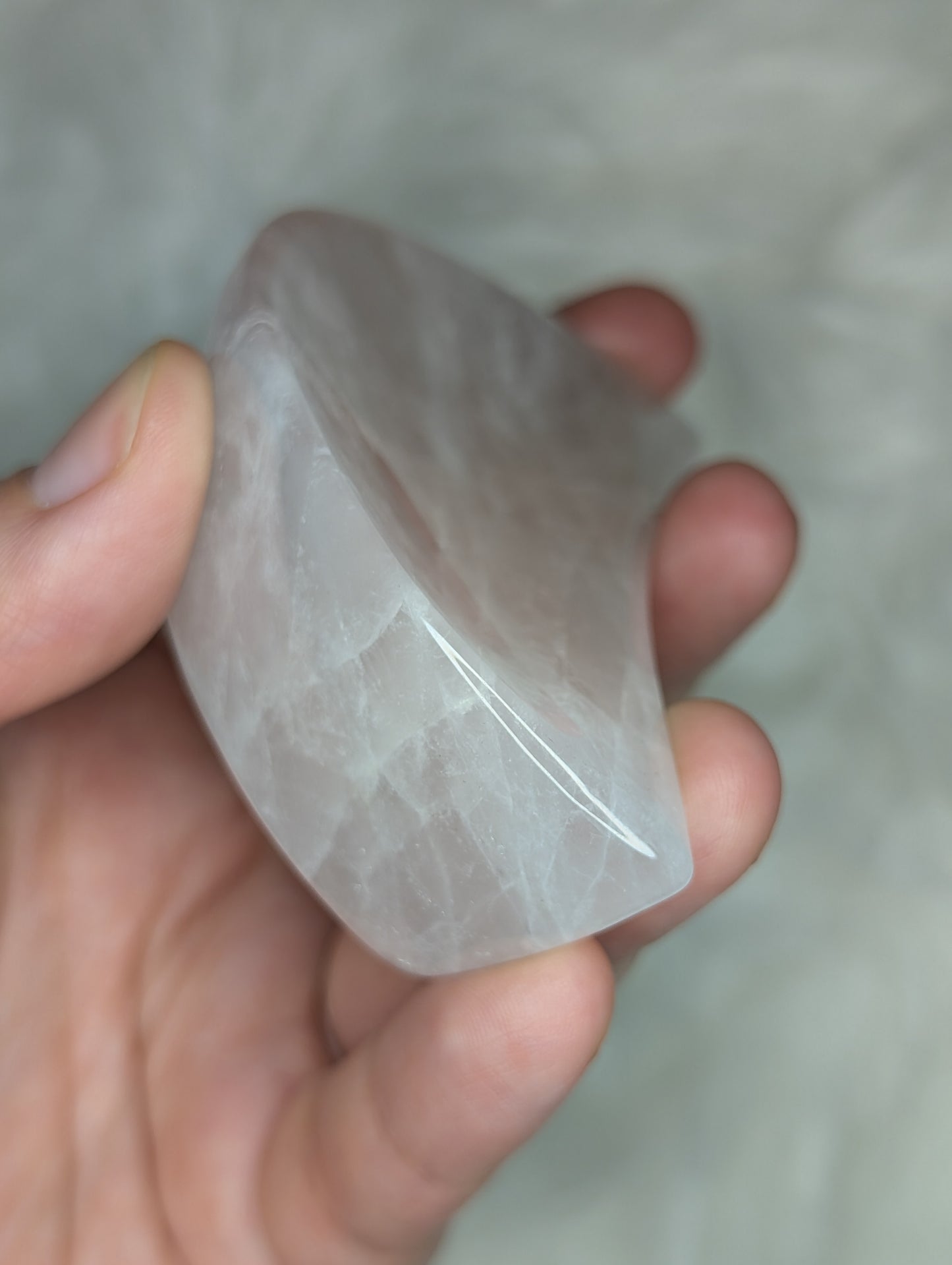 Rose Quartz Moon Bowl